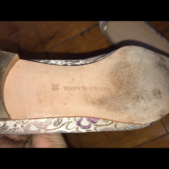 Manolo Blahnik Brocade Ballet Flats w/ Bow - 36 - Picture 5 of 6